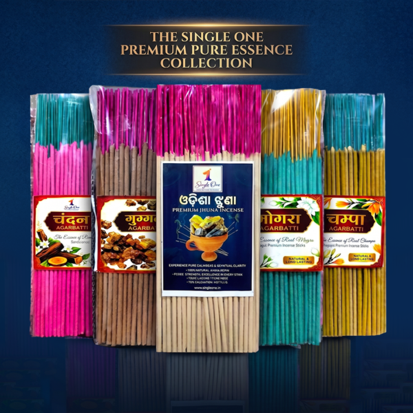 single one divine fragrance assorted combo – 5 premium incense sticks