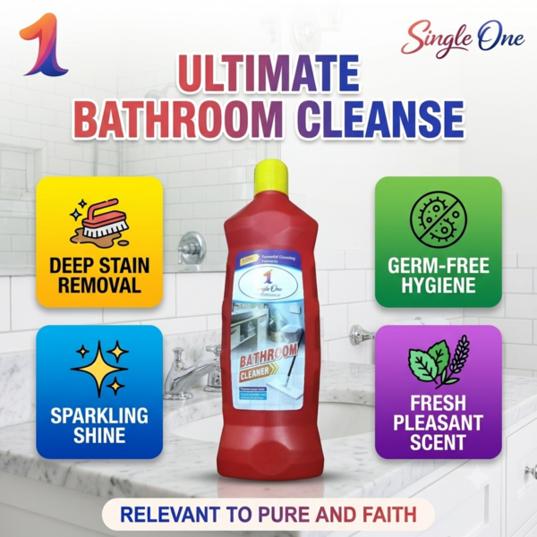 single one bathroom cleaner