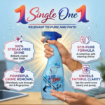 single one glass cleaner spray – streak free shine